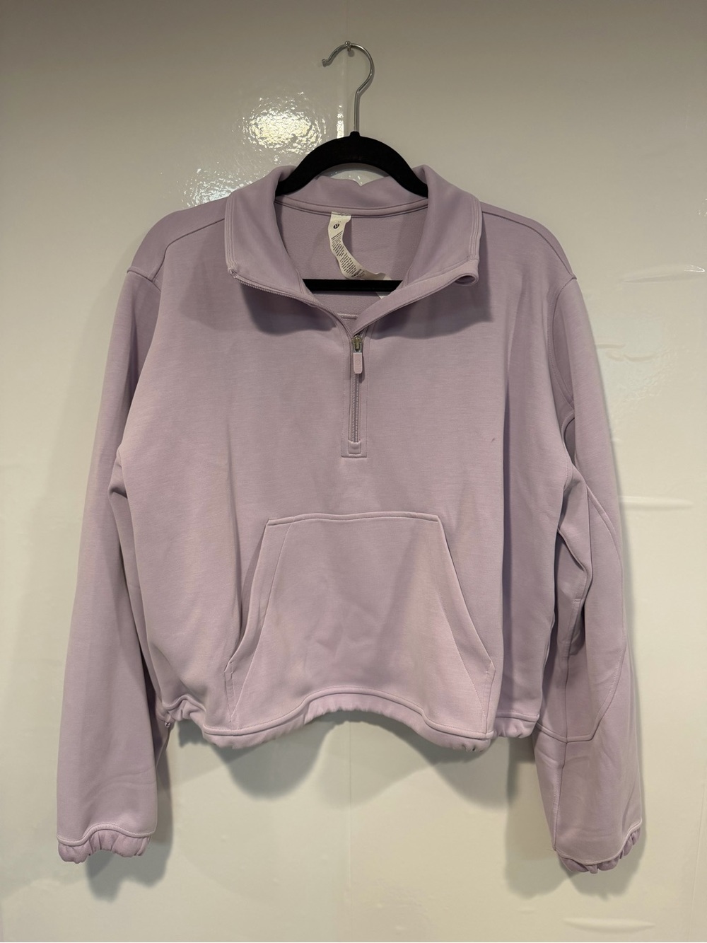 Lilac Lululemon Softstreme Quarter-Zip Pullover Sweatshirt